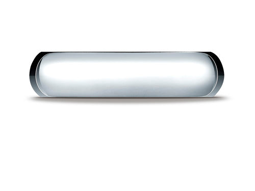 Benchmark Platinum 6mm Slightly Domed Standard Comfort-fit Ring