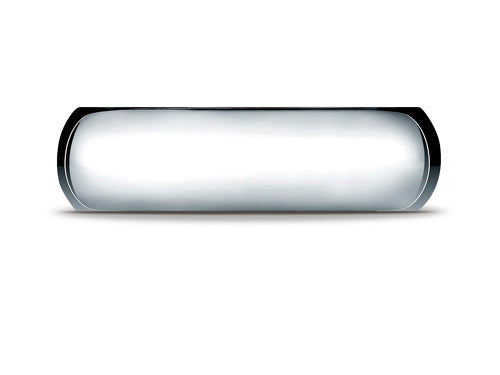 Benchmark Platinum 7mm Slightly Domed Standard Comfort-fit Ring