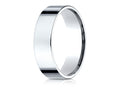 Benchmark Platinum 6.0mm Flat Comfort-fit Ring
