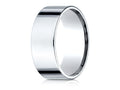 Benchmark Platinum 8.0mm Flat Comfort-fit Ring