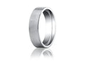 Benchmark Platinum 6mm Comfort-fit Satin-finished Carved Design Wedding Band Ring