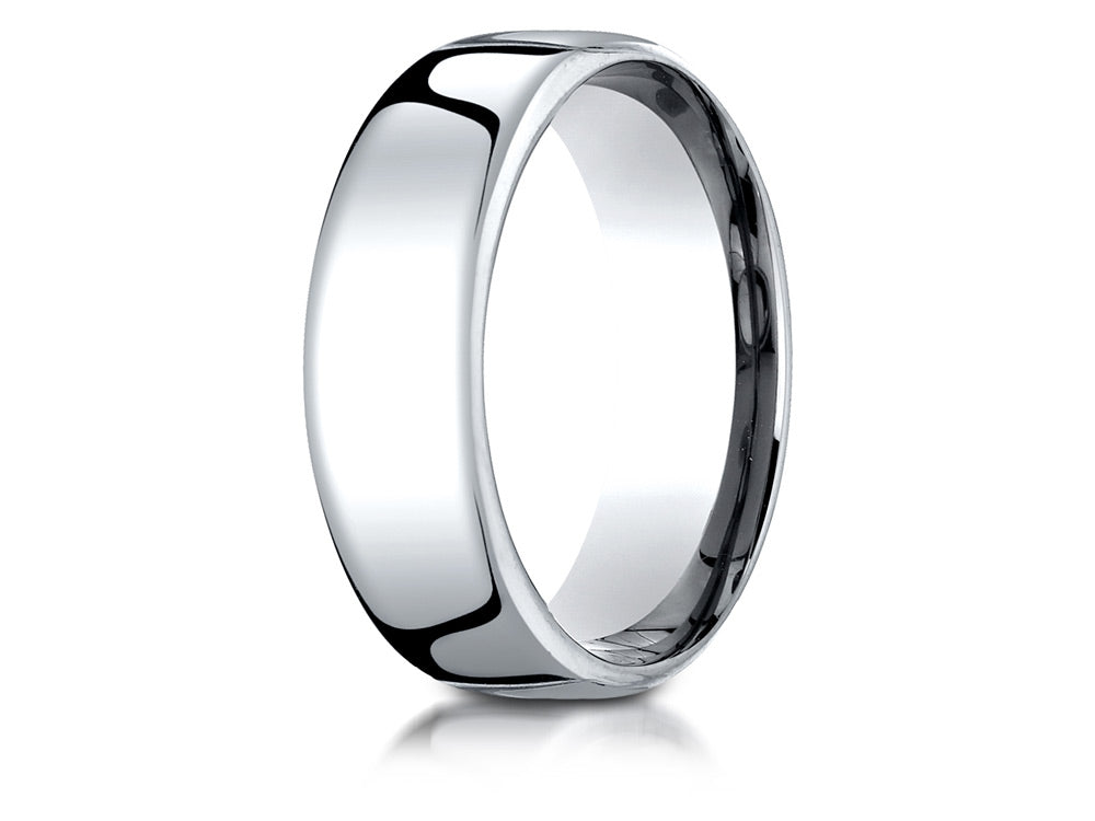 Benchmark Platinum 7.5mm European Comfort Fit Ring