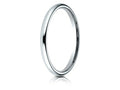Benchmark Platinum 2mm Slightly Domed Standard Comfort-fit Wedding Band / Ring