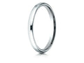 Benchmark Platinum 2.5mm Slightly Domed Standard Comfort-fit Wedding Band / Ring