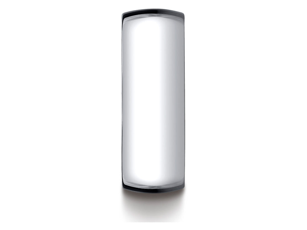 Benchmark Platinum 8mm Slightly Domed Standard Comfort-fit Ring