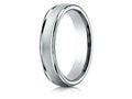 Benchmark 14k Gold 4mm Comfort-fit Wired-finished High Polished Round Edge Carved Design Wedding Band Ring