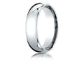Benchmark Platinum 6mm Slightly Domed Super Light Comfort-fit Wedding Band / Ring