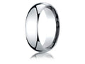Benchmark Platinum 7mm Slightly Domed Super Light Comfort-fit Wedding Band / Ring