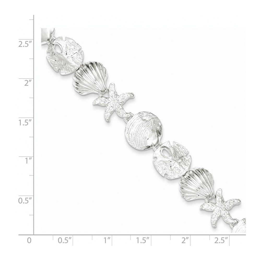 FJC Finejewelers Sterling Silver Seashells Bracelet