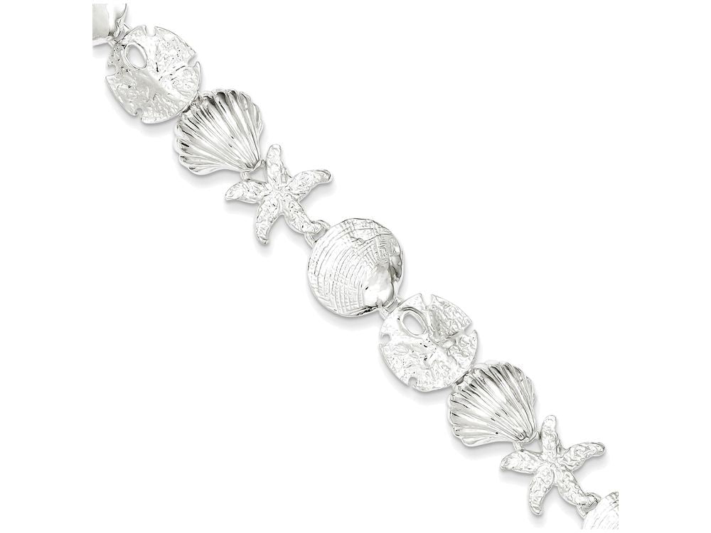 FJC Finejewelers Sterling Silver Seashells Bracelet