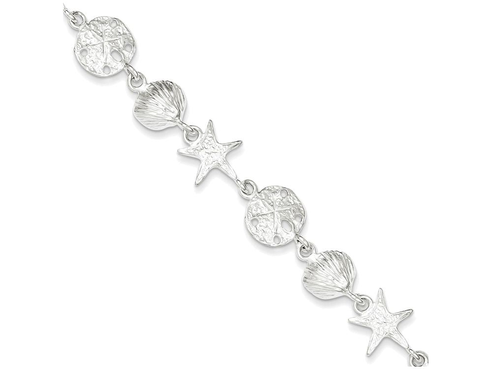 FJC Finejewelers Sterling Silver Seashells Bracelet