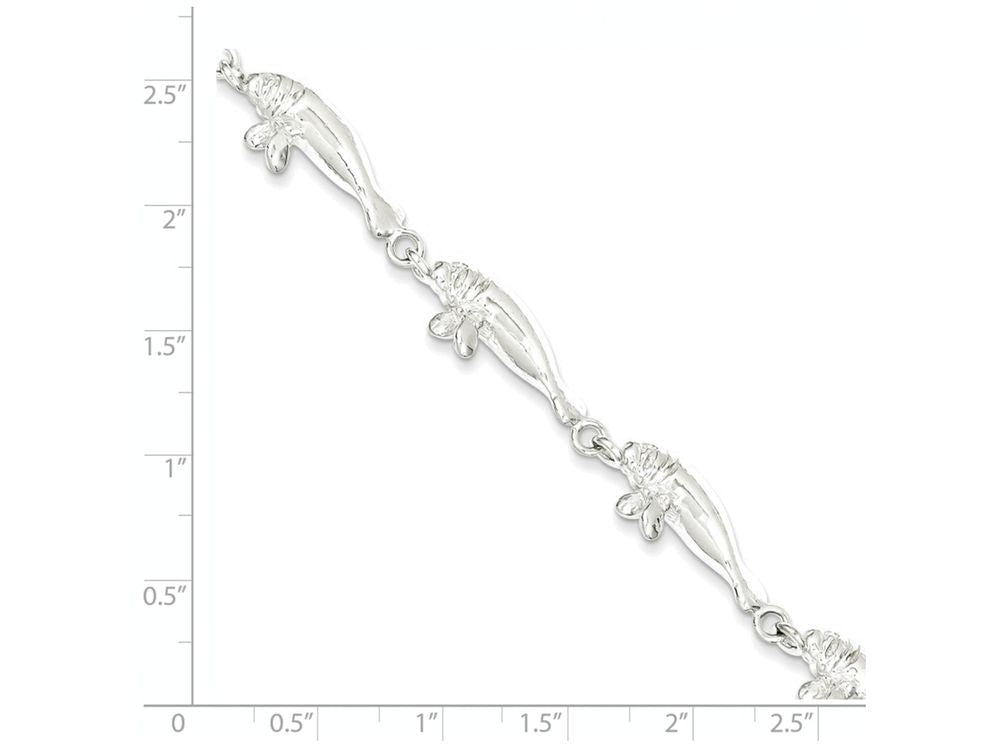 FJC Finejewelers Sterling Silver Manatees Bracelet