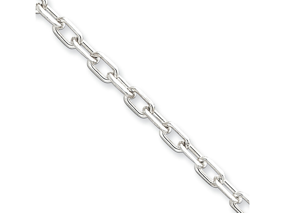 FJC Finejewelers 18 Inch Sterling Silver bright-cut Open Link Cable Chain Necklace