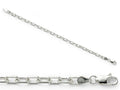 Amore LaVita Sterling Silver bright-cut Open Link Cable Bracelet 8 inches (4.3mm)