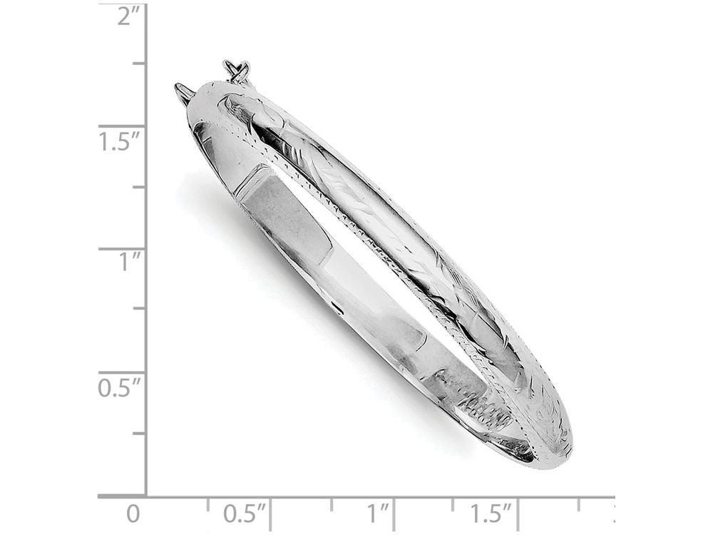 FJC Finejewelers Sterling Silver 5mm Baby Hinged Bangle Bracelet