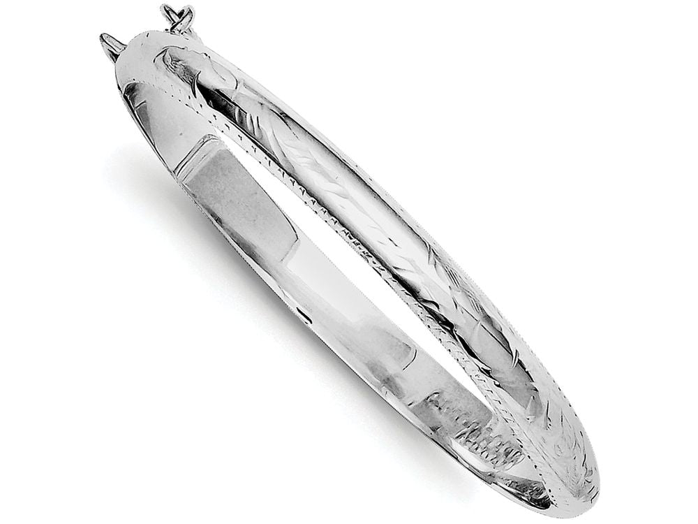 FJC Finejewelers Sterling Silver 5mm Baby Hinged Bangle Bracelet