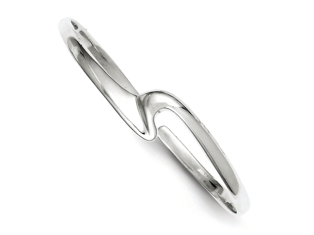 FJC Finejewelers Sterling Silver Polished Fancy Cuff Bangle Bracelet