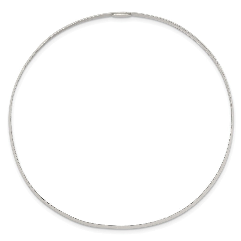 FJC Finejewelers Sterling Silver 3mm Solid Polished Plain Slip-on Bangle Bracelet
