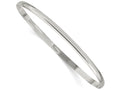 FJC Finejewelers Sterling Silver 3mm Solid Polished Plain Slip-on Bangle Bracelet