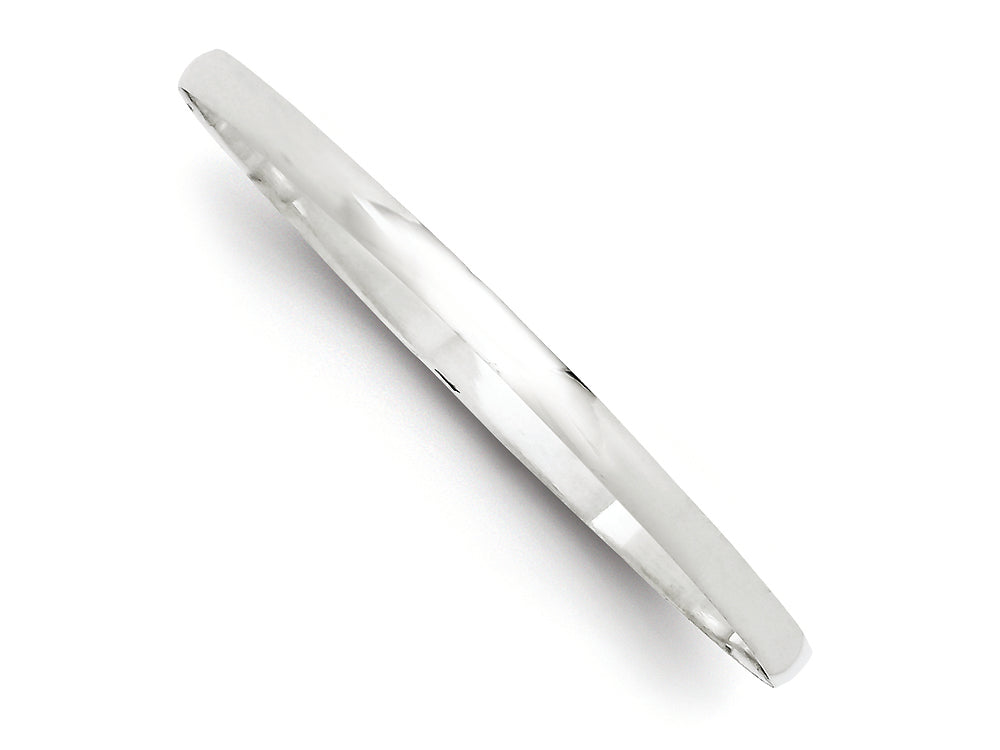 FJC Finejewelers Sterling Silver 4mm Solid Polished Plain Slip-on Bangle Bracelet