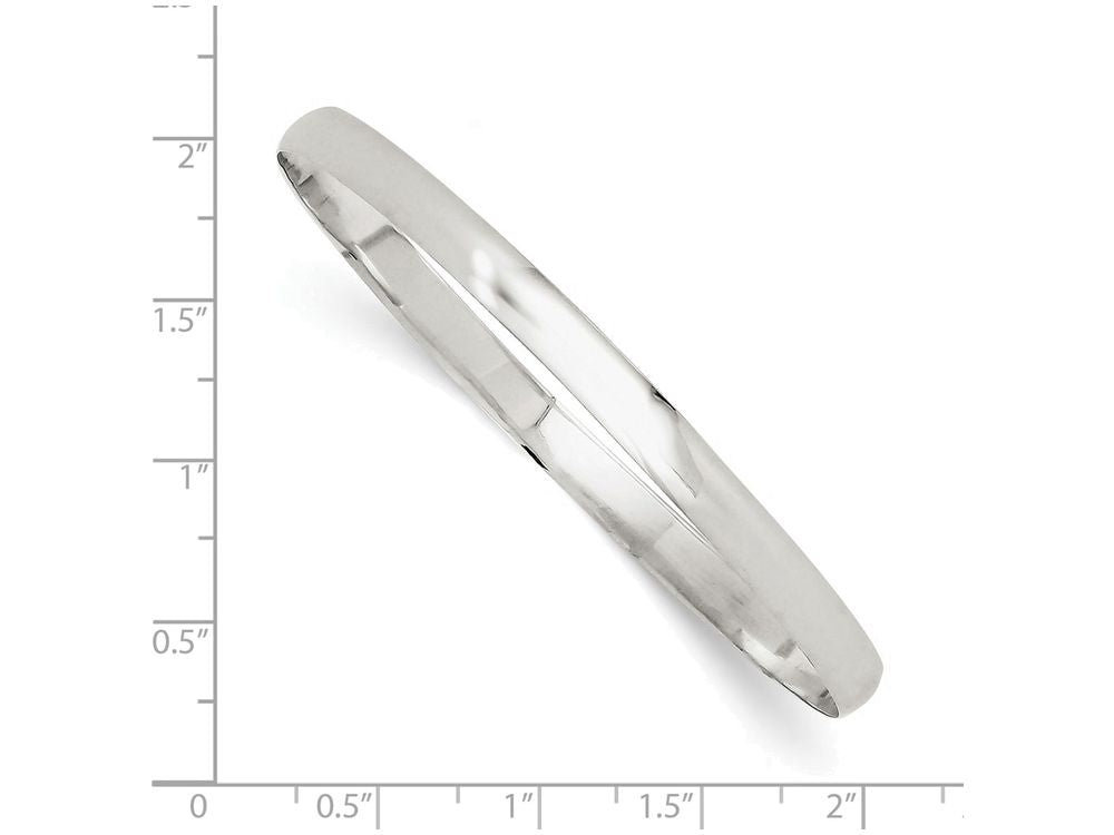 FJC Finejewelers Sterling Silver 4.5mm Solid Polished Plain Slip-on Bangle Bracelet