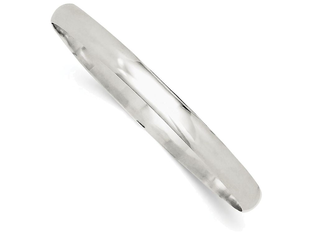 FJC Finejewelers Sterling Silver 6.25mm Solid Polished Plain Slip-on Bangle Bracelet