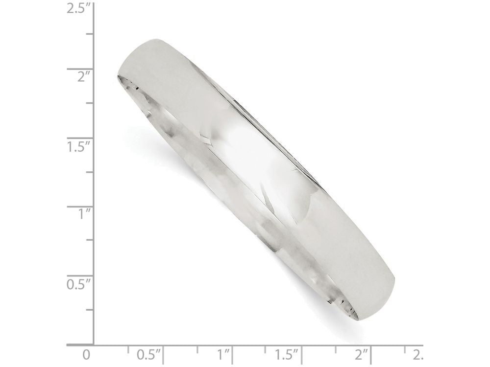 FJC Finejewelers Sterling Silver 9.75mm Solid Polished Plain Slip-on Bangle Bracelet