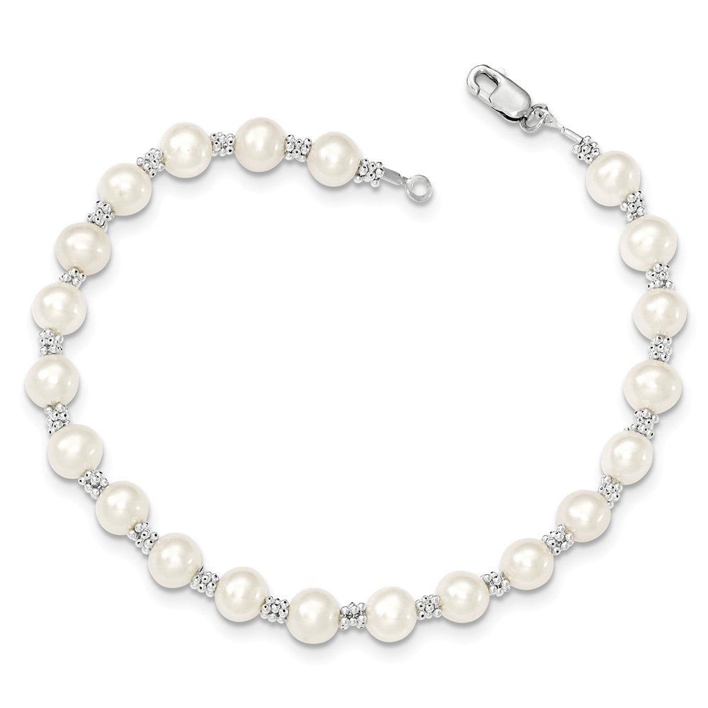 FJC Finejewelers Sterling Silver White Pearl Bracelet