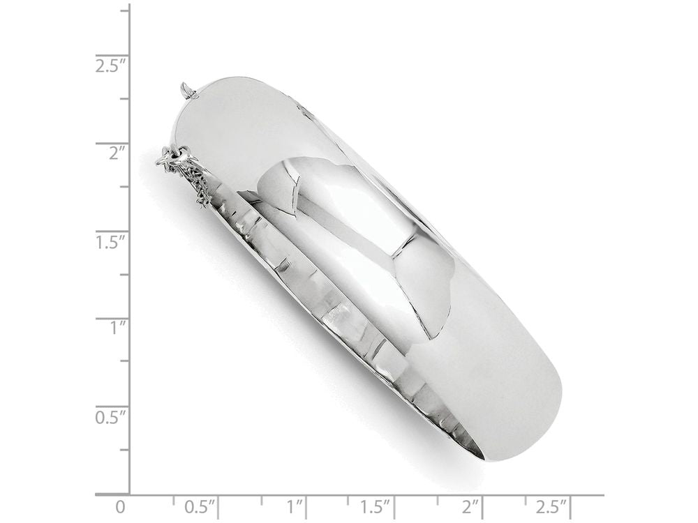FJC Finejewelers Sterling Silver 15mm Fancy Hinged Bangle Bracelet