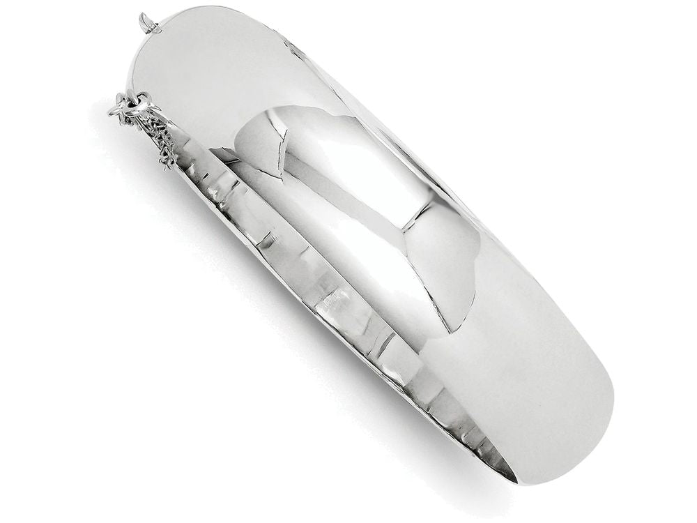 FJC Finejewelers Sterling Silver 15mm Fancy Hinged Bangle Bracelet