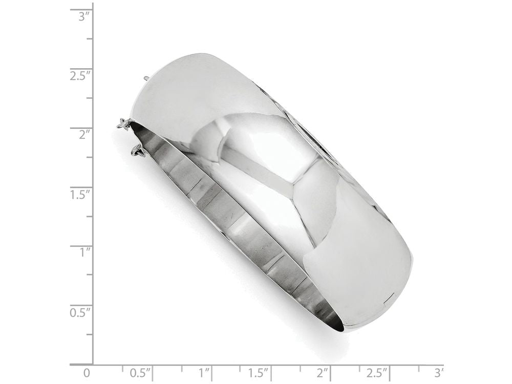 FJC Finejewelers Sterling Silver 20mm Fancy Hinged Bangle Bracelet