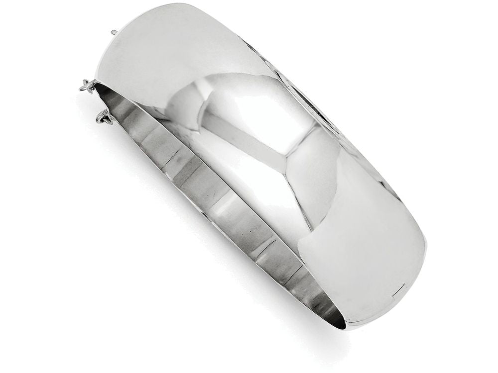 FJC Finejewelers Sterling Silver 20mm Fancy Hinged Bangle Bracelet
