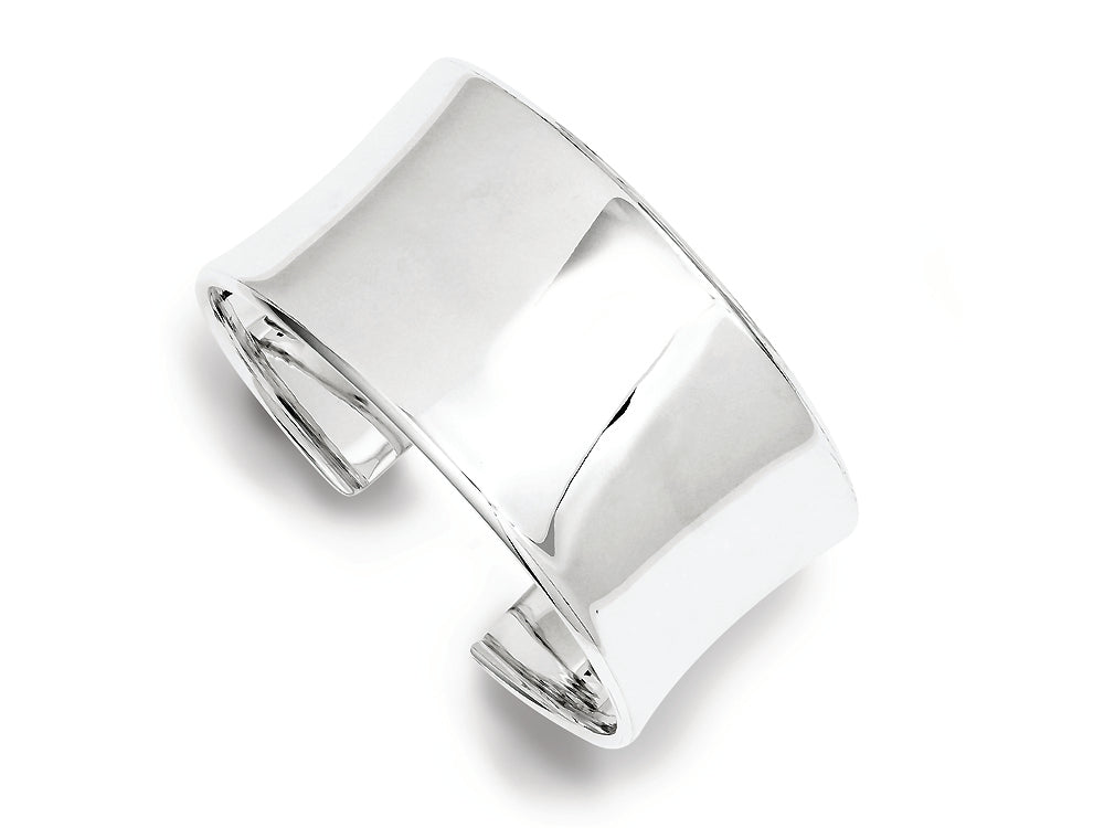 FJC Finejewelers Sterling Silver 30mm Cuff Bangle Bracelet