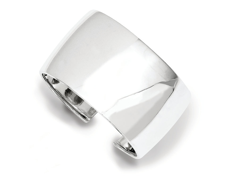 FJC Finejewelers Sterling Silver 40mm Cuff Bangle Bracelet