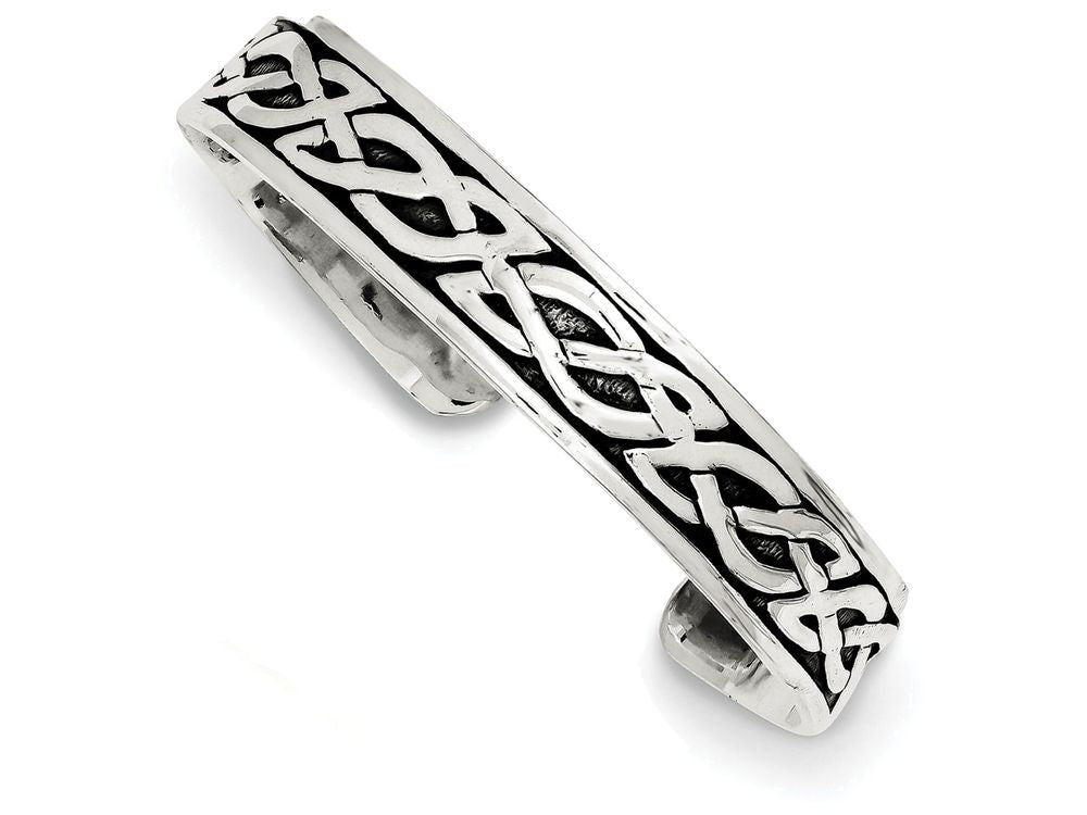 FJC Finejewelers Sterling Silver 12.5mm Cuff Bangle Bracelet