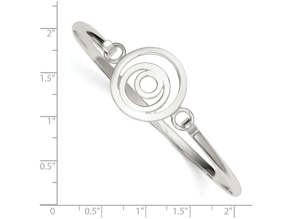 FJC Finejewelers Sterling Silver Mutli-circle Bangle Bracelet
