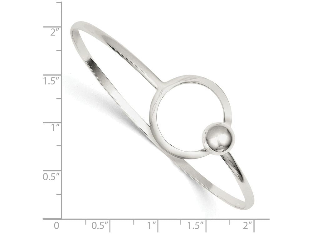 FJC Finejewelers Sterling Silver Circle Bangle Bracelet