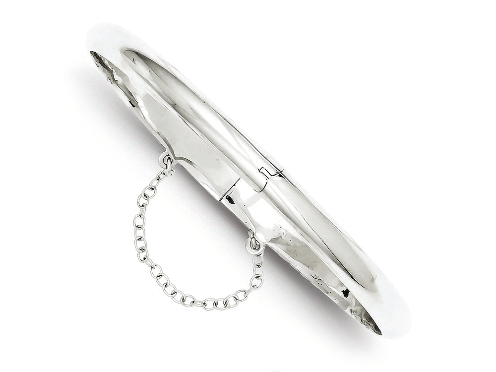 FJC Finejewelers Sterling Silver 5mm With Chain Bangle Bracelet