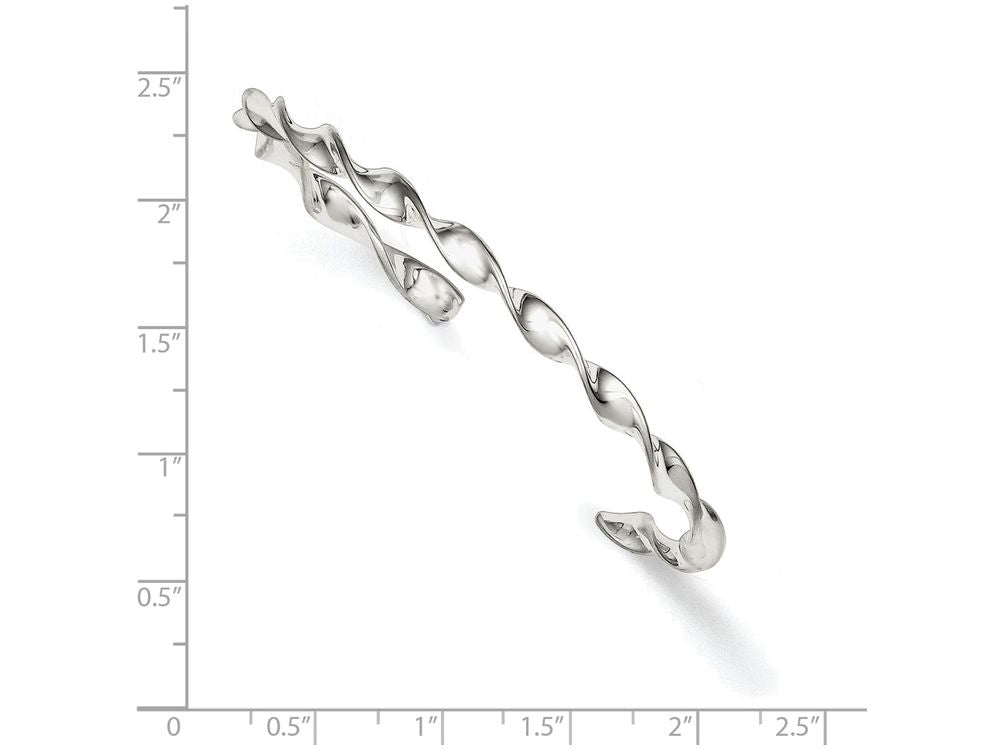 FJC Finejewelers Sterling Silver Twist Cuff Bangle