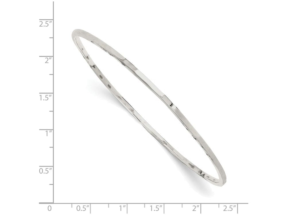 FJC Finejewelers Sterling Silver Hammered Bangle