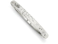FJC Finejewelers Sterling Silver 6.5mm Laser and Bright-cut Flexible Bangle