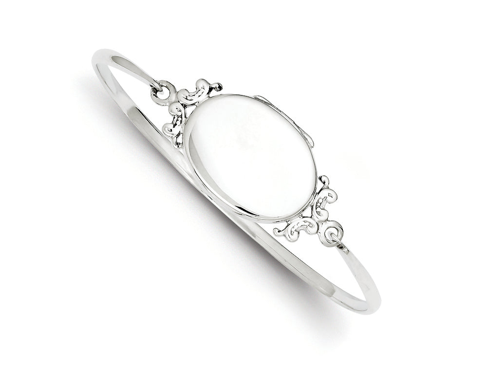 FJC Finejewelers Sterling Silver Locket Bangle