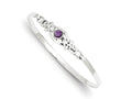 FJC Finejewelers Sterling Silver Amethyst Bangle