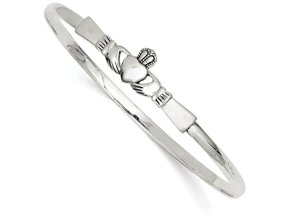 FJC Finejewelers Sterling Silver Claddaugh Bangle
