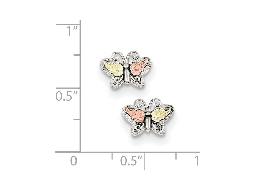 FJC Finejewelers Sterling Silver Butterfly Post Earrings