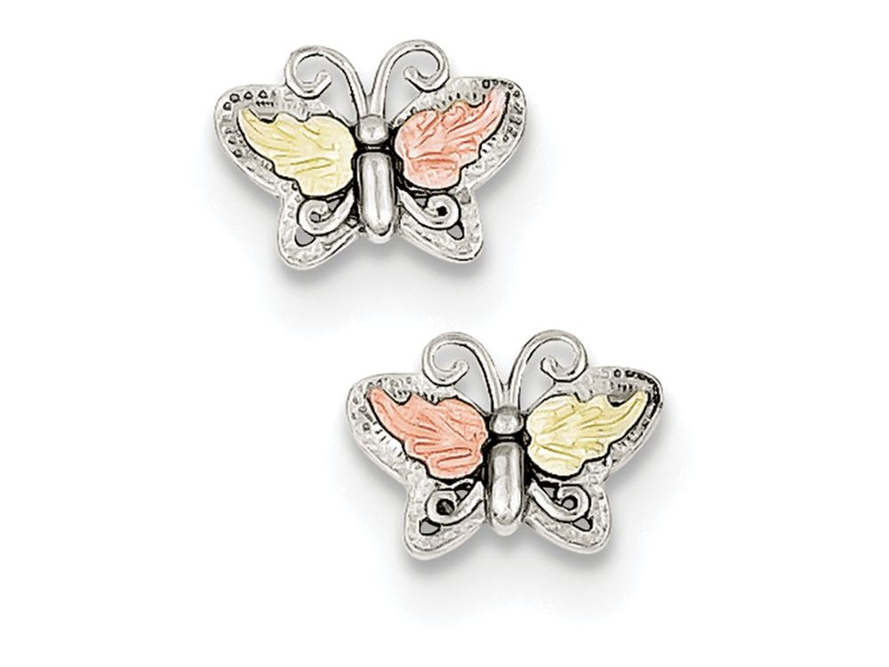 FJC Finejewelers Sterling Silver Butterfly Post Earrings