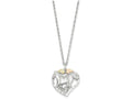 FJC Finejewelers Sterling Silver Horse In Heart Necklace