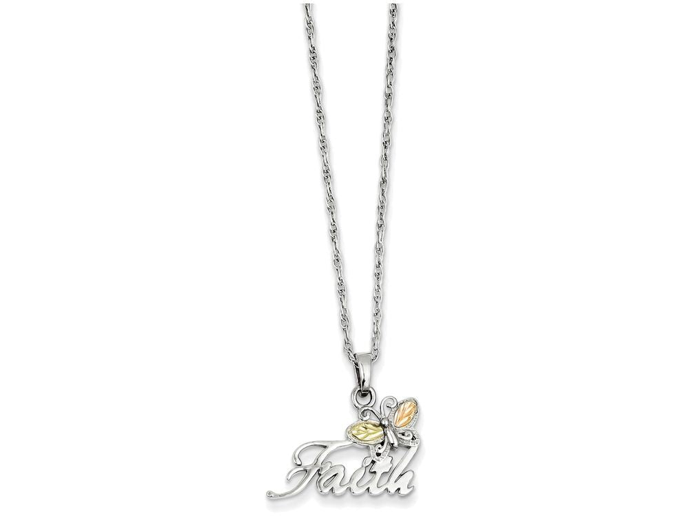 FJC Finejewelers Sterling Silver Butterfly Faith Necklace