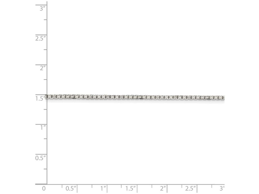 FJC Finejewelers 18 Inch Sterling Silver Rhodium Plated 1.7mm W/2in Ext. Box Chain Necklace