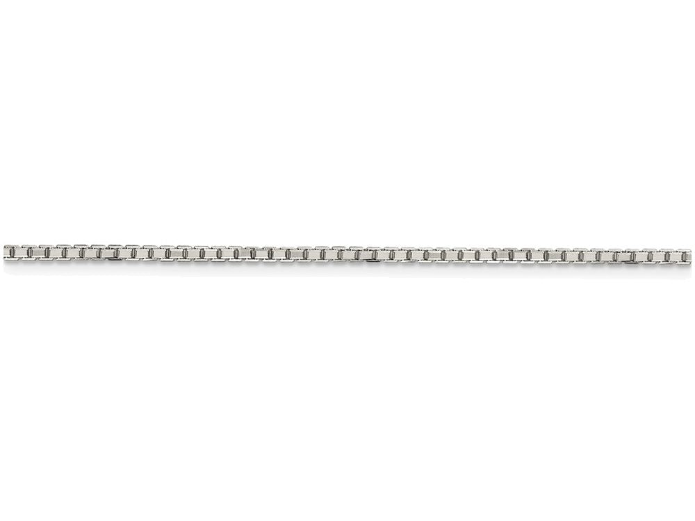 FJC Finejewelers 18 Inch Sterling Silver Rhodium Plated 1.7mm W/2in Ext. Box Chain Necklace